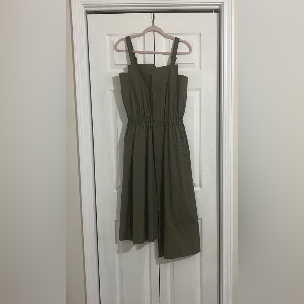Pleated Flared Midi-Skirt
